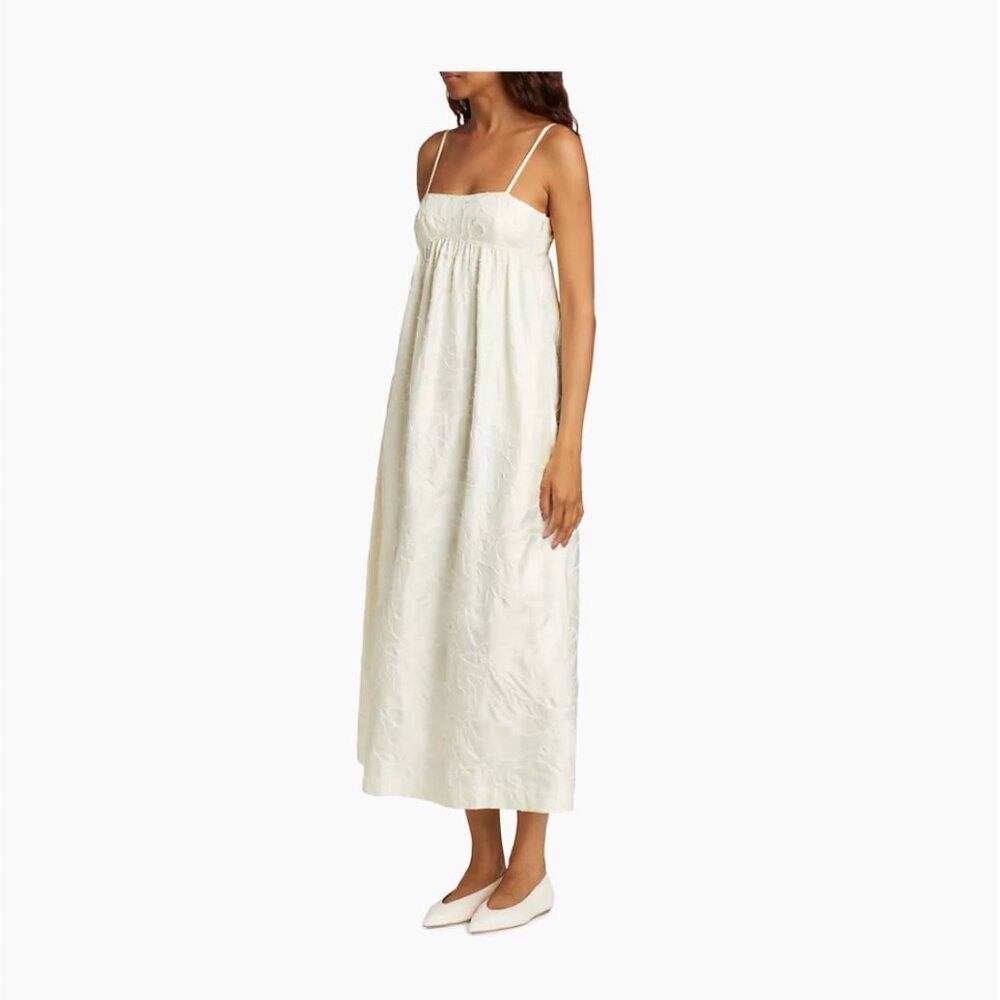 LouLou Studio Cavola Embroidered Silk Maxi Dress (NWT) - Picture 5 of 6